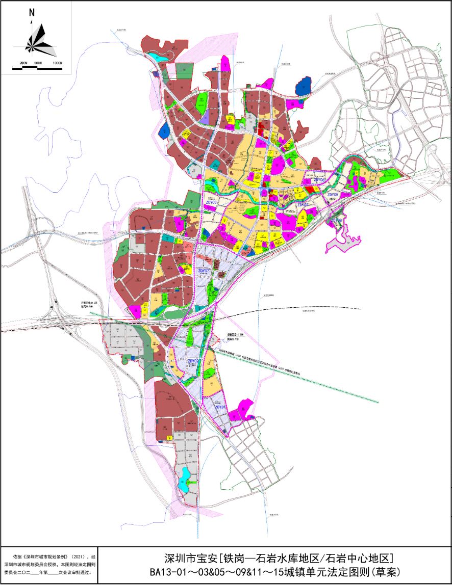 铁岗—石岩水库地区/石岩中心地区]BA13-01～03&05～09&11～15/02城镇单元法定图则（草案） ... ...